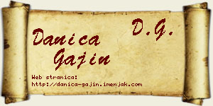 Danica Gajin vizit kartica